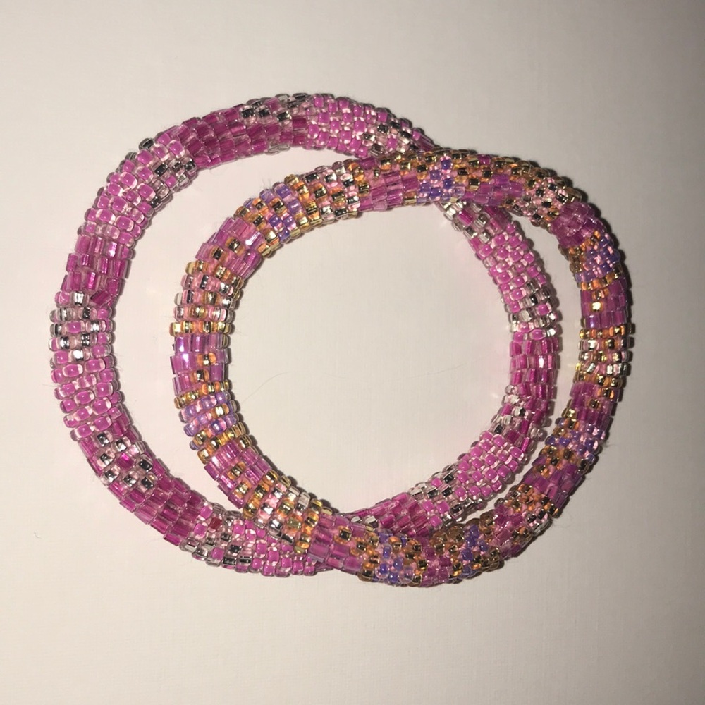 Pink Lily and Laura Bracelets